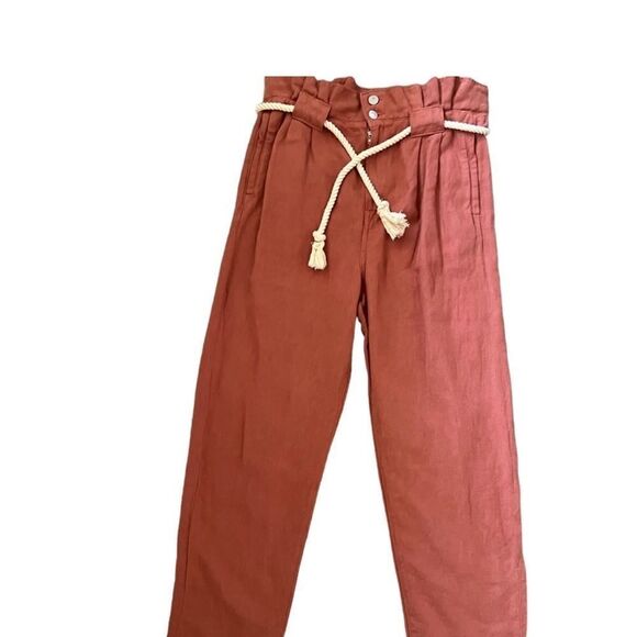 Veronica Beard Karter Pleated Crop Pants in Mocha NWT Size 6 - Picture 4 of 14